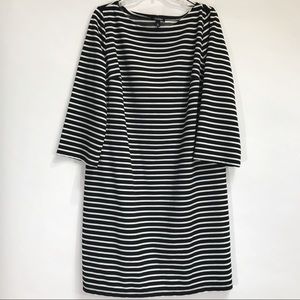 Roz & Ali Dress 3/4 sleeve Striped size XL